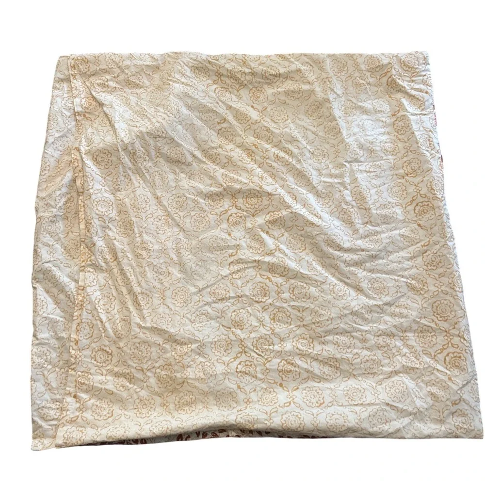 Anthropologie Sham Desert Garden Organic Cotton Printed Percale Euro Sham